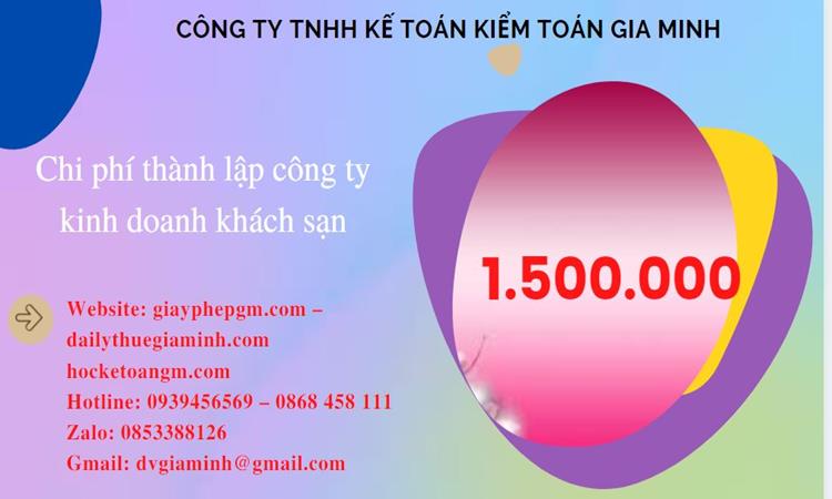 Phí thành lập công ty kinh doanh khách sạn ở Bắc Kạn