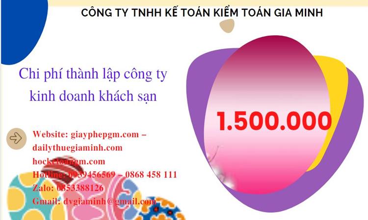Phí thành lập công ty kinh doanh khách sạn ở Bình Dương