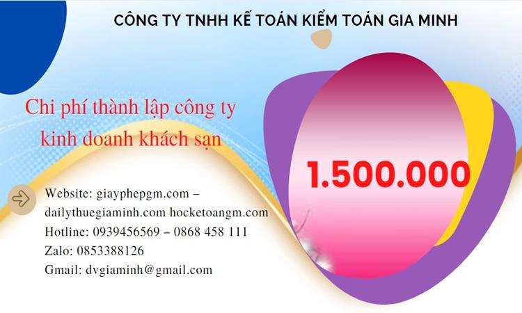 Phí thành lập công ty kinh doanh khách sạn ở Cao Bằng