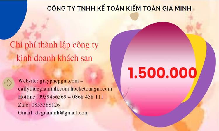 Phí thành lập công ty kinh doanh khách sạn ở Hải Dương