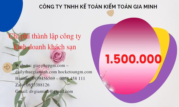 Phí thành lập công ty kinh doanh khách sạn ở Huyện Ân Thi
