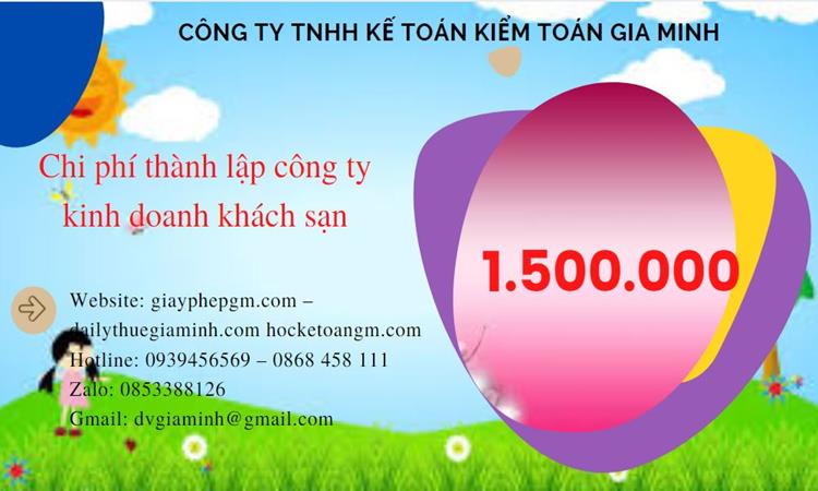 Phí thành lập công ty kinh doanh khách sạn ở Huyện Chương Mỹ