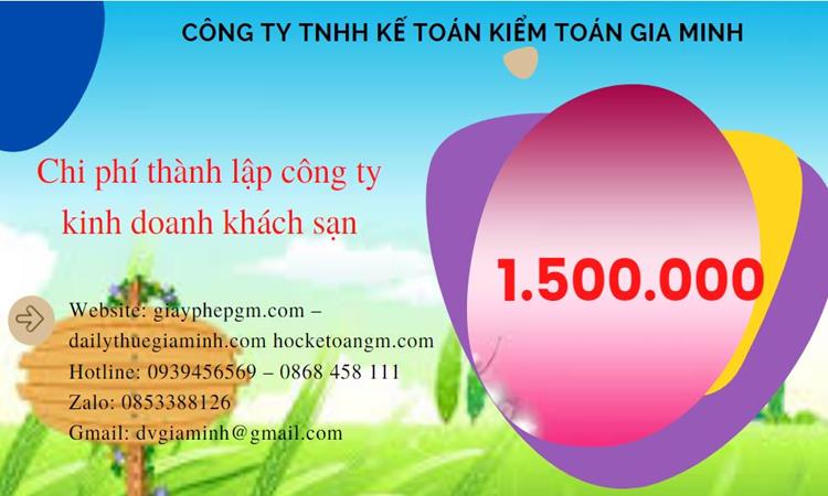 Phí thành lập công ty kinh doanh khách sạn ở Huyện Đông Anh