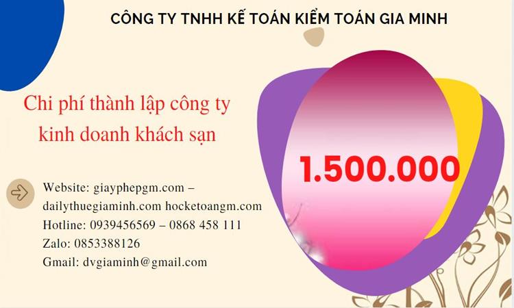 Phí thành lập công ty kinh doanh khách sạn ở Huyện Kim Động