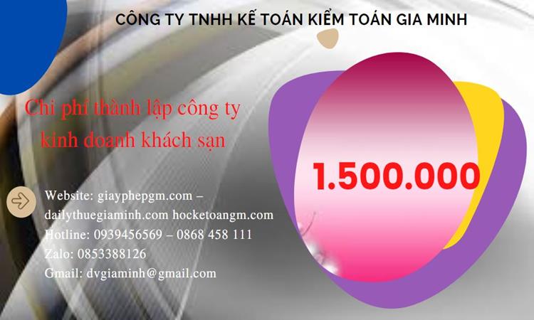 Phí thành lập công ty kinh doanh khách sạn ở Huyện Phong Điền
