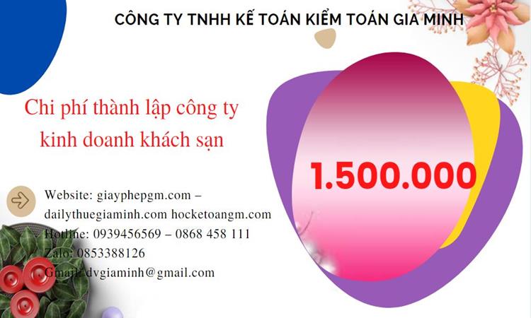 Phí thành lập công ty kinh doanh khách sạn ở Huyện Phù Cừ