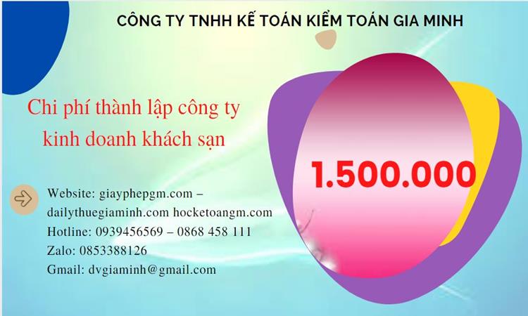 Phí thành lập công ty kinh doanh khách sạn ở Huyện Phú Xuyên