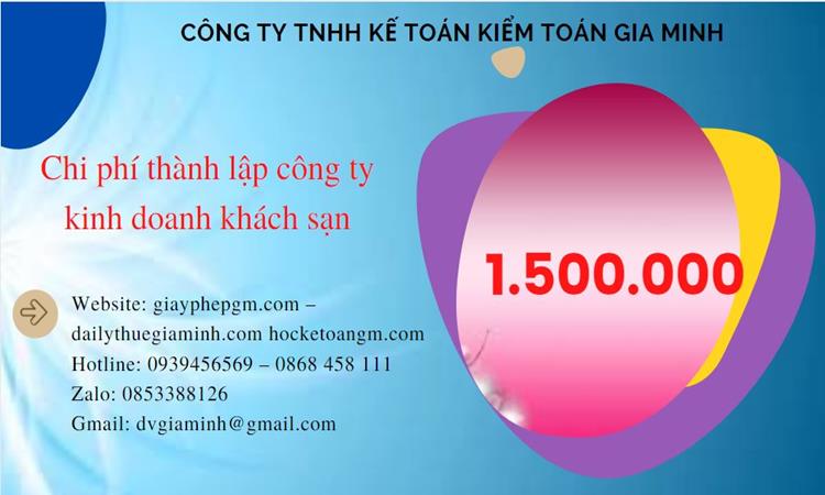 Phí thành lập công ty kinh doanh khách sạn ở Huyện Phúc Thọ