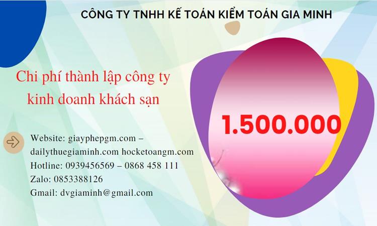 Phí thành lập công ty kinh doanh khách sạn ở Huyện Thường Tín