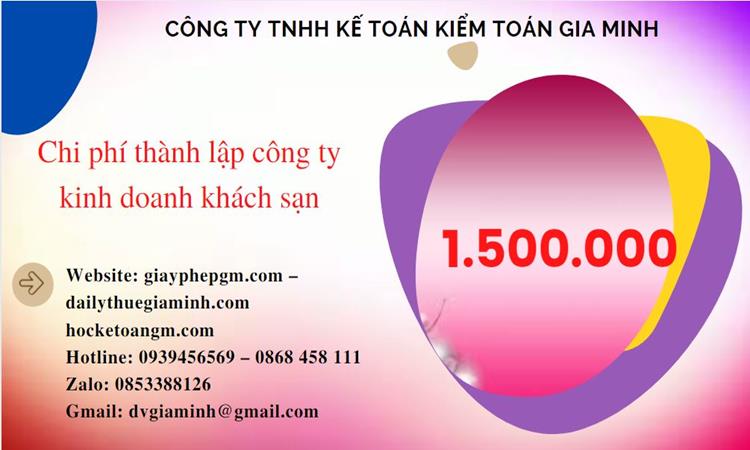 Phí thành lập công ty kinh doanh khách sạn ở Lạng Sơn