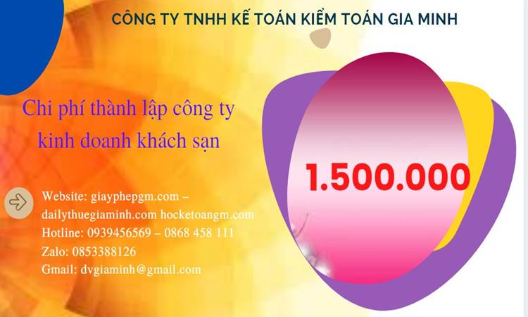 Phí thành lập công ty kinh doanh khách sạn ở Phú Quốc