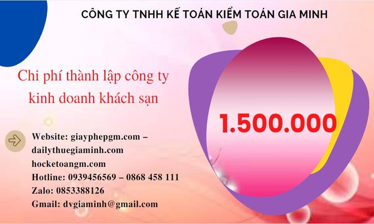 Phí thành lập công ty kinh doanh khách sạn ở Quận Bắc Từ Liêm