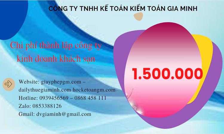 Phí thành lập công ty kinh doanh khách sạn ở Quận Bình Thủy
