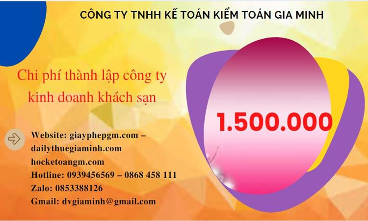 Phí thành lập công ty kinh doanh khách sạn ở Quận Đống Đa