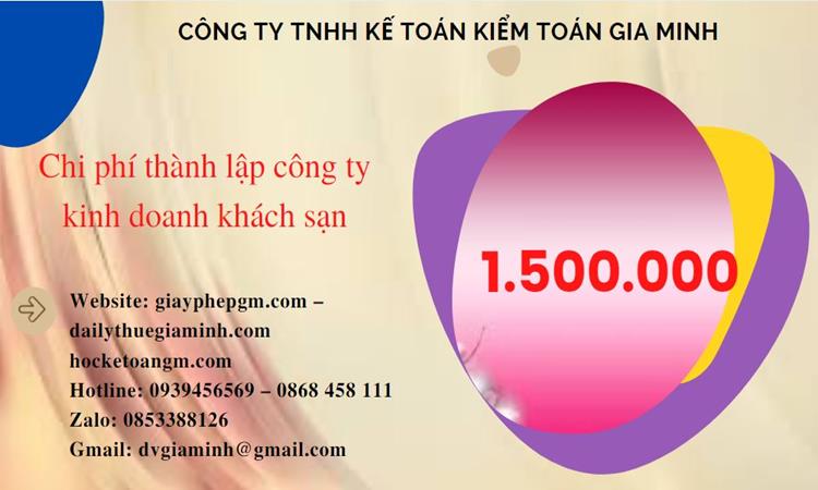 THÀNH LẬP CÔNG TY KINH DOANH KHÁCH SẠN TẠI QUẬN Ô MÔN TRỌN GÓI 5 Phí thành lập công ty kinh doanh khách sạn ở Quận Ô Môn