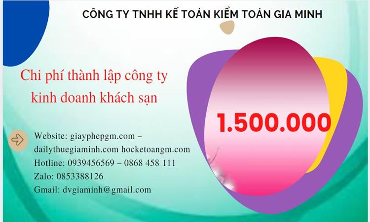 Phí thành lập công ty kinh doanh khách sạn ở Quận Phú Nhuận