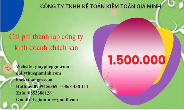 Phí thành lập công ty kinh doanh khách sạn ở Quảng Bình