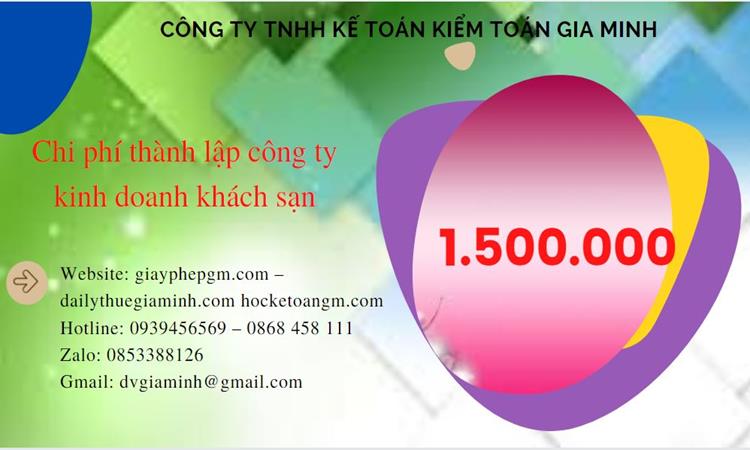 Phí thành lập công ty kinh doanh khách sạn ở Quảng Ngãi