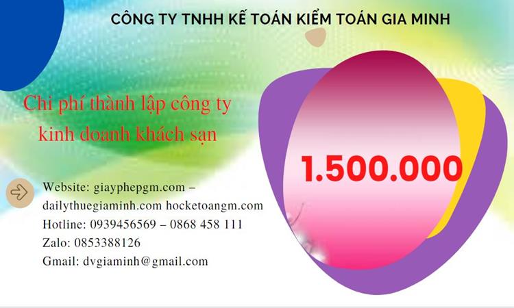 Phí thành lập công ty kinh doanh khách sạn ở Tây Ninh