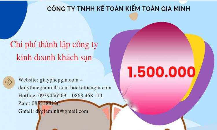 Phí thành lập công ty kinh doanh khách sạn ở Thị xã Mỹ Hào