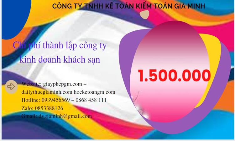 Phí thành lập công ty kinh doanh khách sạn ở TP Hải Phòng