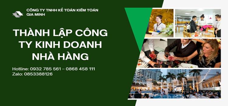 Quy trình thành lập công ty kinh doanh nhà hàng năm 2021 Đắk Lắk