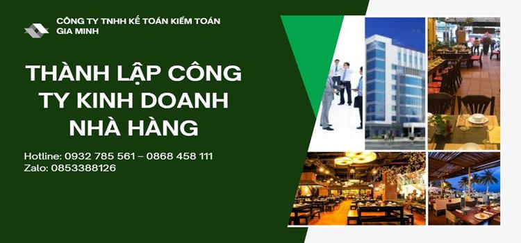Quy trình thành lập công ty kinh doanh nhà hàng năm 2021 Hải Phòng