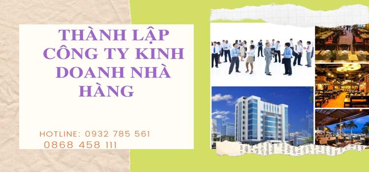 Quy trình thành lập công ty kinh doanh nhà hàng năm 2021 Hậu Giang