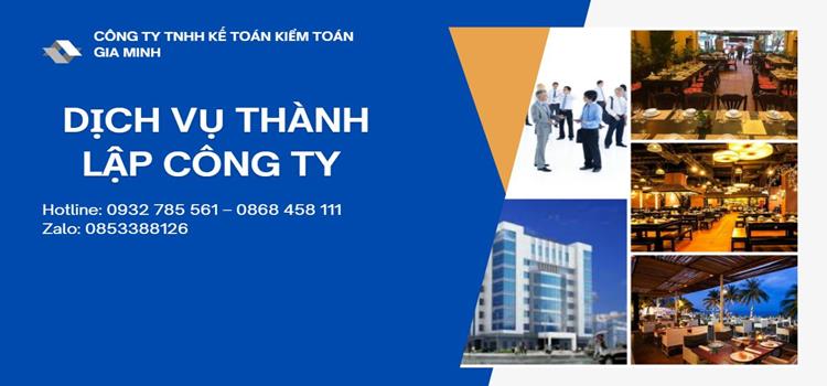Quy trình thành lập công ty kinh doanh nhà hàng năm 2021 Hòa Bình