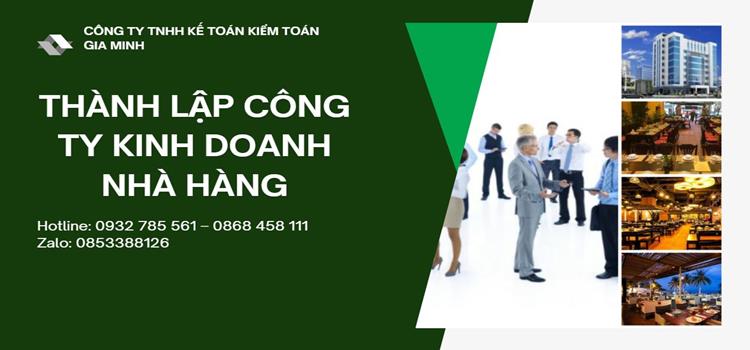 Quy trình thành lập công ty kinh doanh nhà hàng năm 2021 Huế 
