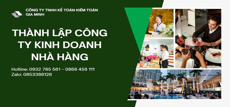 Quy trình thành lập công ty kinh doanh nhà hàng năm 2021 Huyện Ba vì