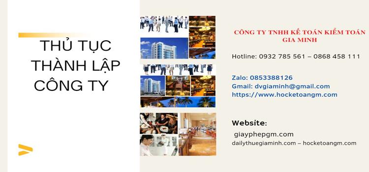 Quy trình thành lập công ty kinh doanh nhà hàng năm 2021 Huyện Mỹ Đức