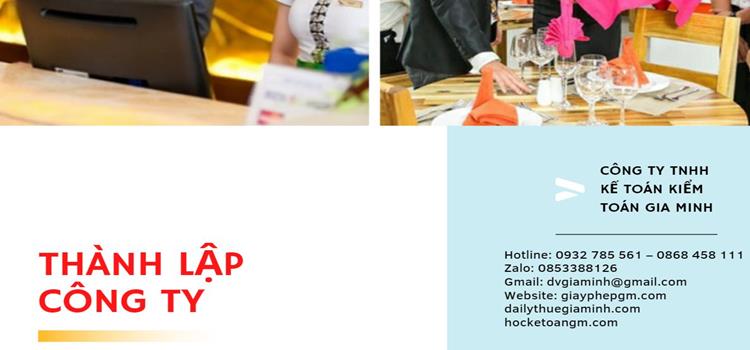 Quy trình thành lập công ty kinh doanh nhà hàng năm 2021 Huyện Nhà Bè