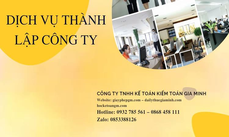 Quy trình thành lập công ty kinh doanh nhà hàng năm 2021 Huyện Phú Thọ