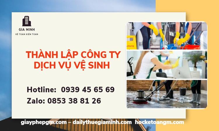 Thành lập công ty dịch vụ vệ sinh 