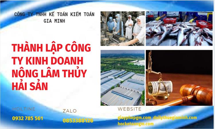 Thành lập công ty kinh doanh nông lâm thủy hải sản tại Huyện Bình Lục