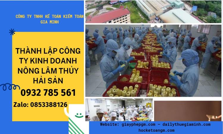 Thành lập công ty kinh doanh nông lâm thủy hải sản tại Huyện Chương Mỹ