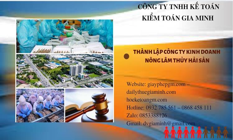 Thành lập công ty kinh doanh nông lâm thủy hải sản tại Huyện Đông Anh