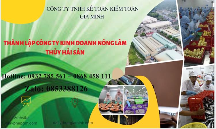 Thành lập công ty kinh doanh nông lâm thủy hải sản tại Huyện Hóc Môn