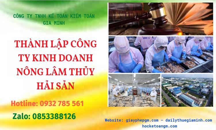 Thành lập công ty kinh doanh nông lâm thủy hải sản tại Huyện Khoái Châu