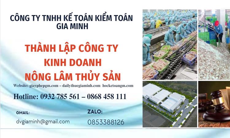 Thành lập công ty kinh doanh nông lâm thủy hải sản tại Huyện Kim Động