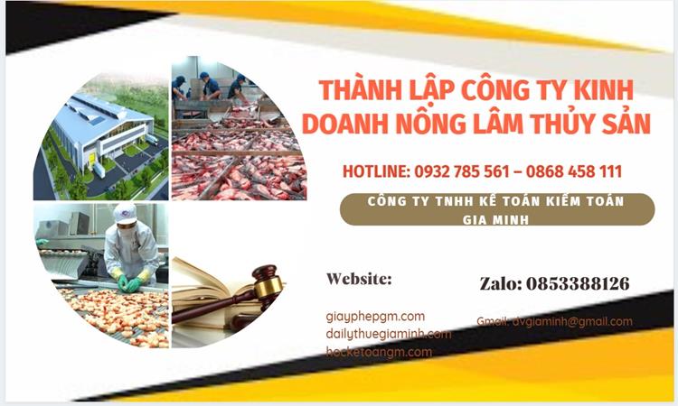 Thành lập công ty kinh doanh nông lâm thủy hải sản tại Huyện Mê Linh