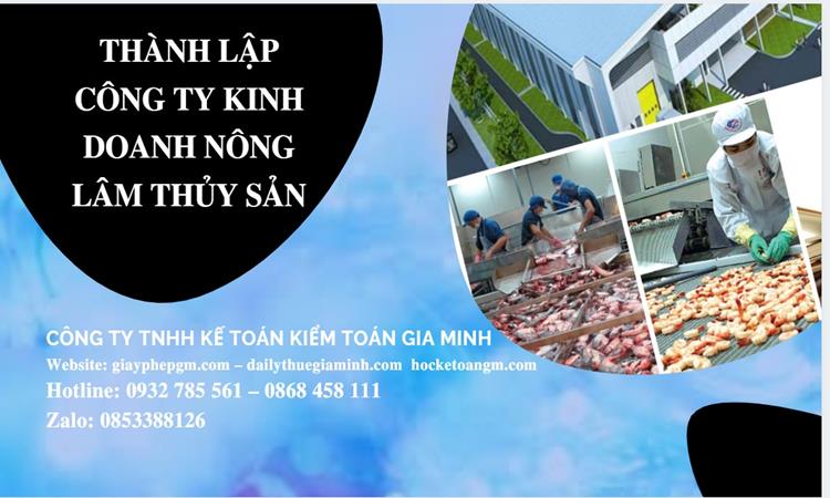 Thành lập công ty kinh doanh nông lâm thủy hải sản tại Huyện Thới Lai