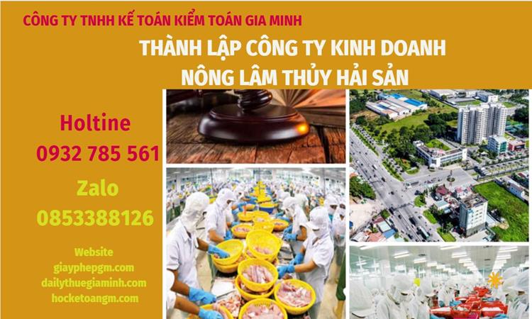Thành lập công ty kinh doanh nông lâm thủy hải sản tại Huyện Yên Mỹ
