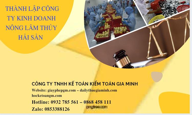 Thành lập công ty kinh doanh nông lâm thủy hải sản tại Quận Bình Thủy