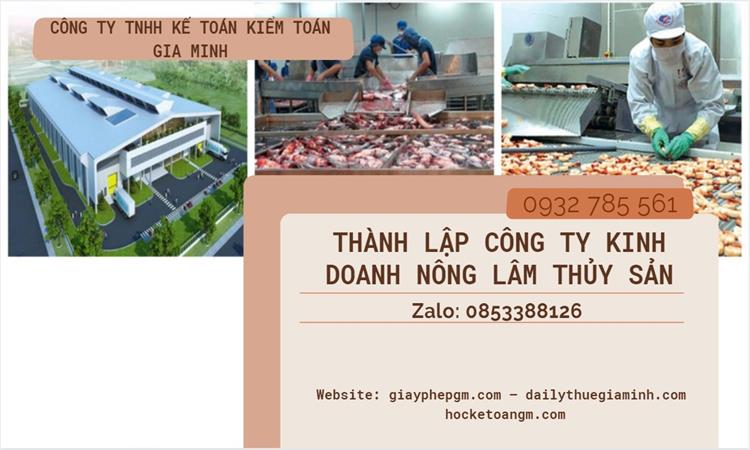 Thành lập công ty kinh doanh nông lâm thủy hải sản tại Quận Cái Răng