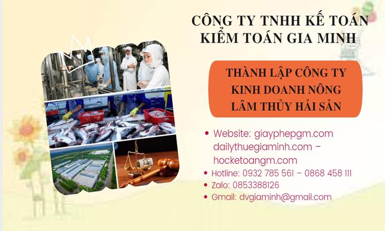 Thành lập công ty kinh doanh nông lâm thủy hải sản tại Quận Ninh Kiều