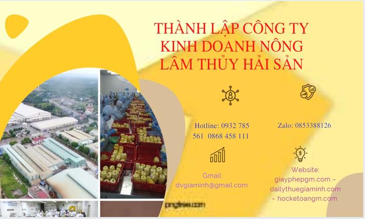 Thành lập công ty kinh doanh nông lâm thủy hải sản tại Quận Ô Môn