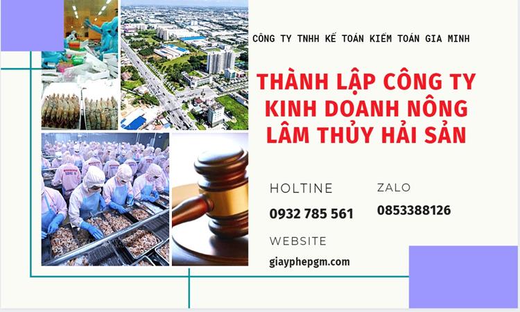 Thành lập công ty kinh doanh nông lâm thủy hải sản tại Sơn La