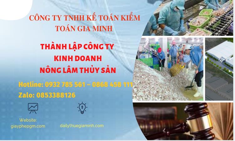 Thành lập công ty kinh doanh nông lâm thủy hải sản tại Thị Xã Mỹ Hào